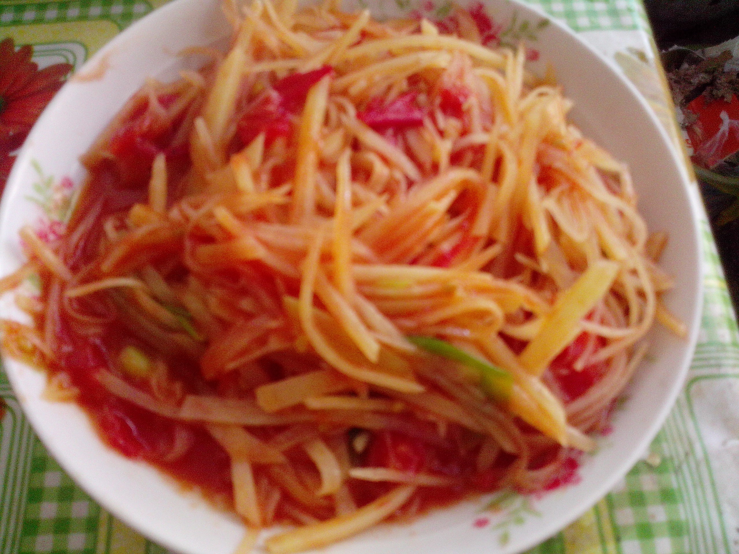西红柿青椒土豆丝