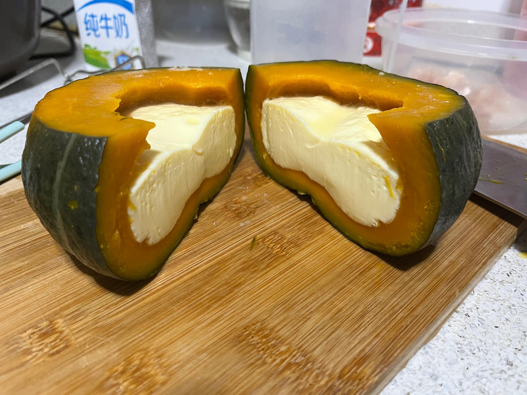 板栗贝贝南瓜@南瓜蒸蛋🎃简单快手