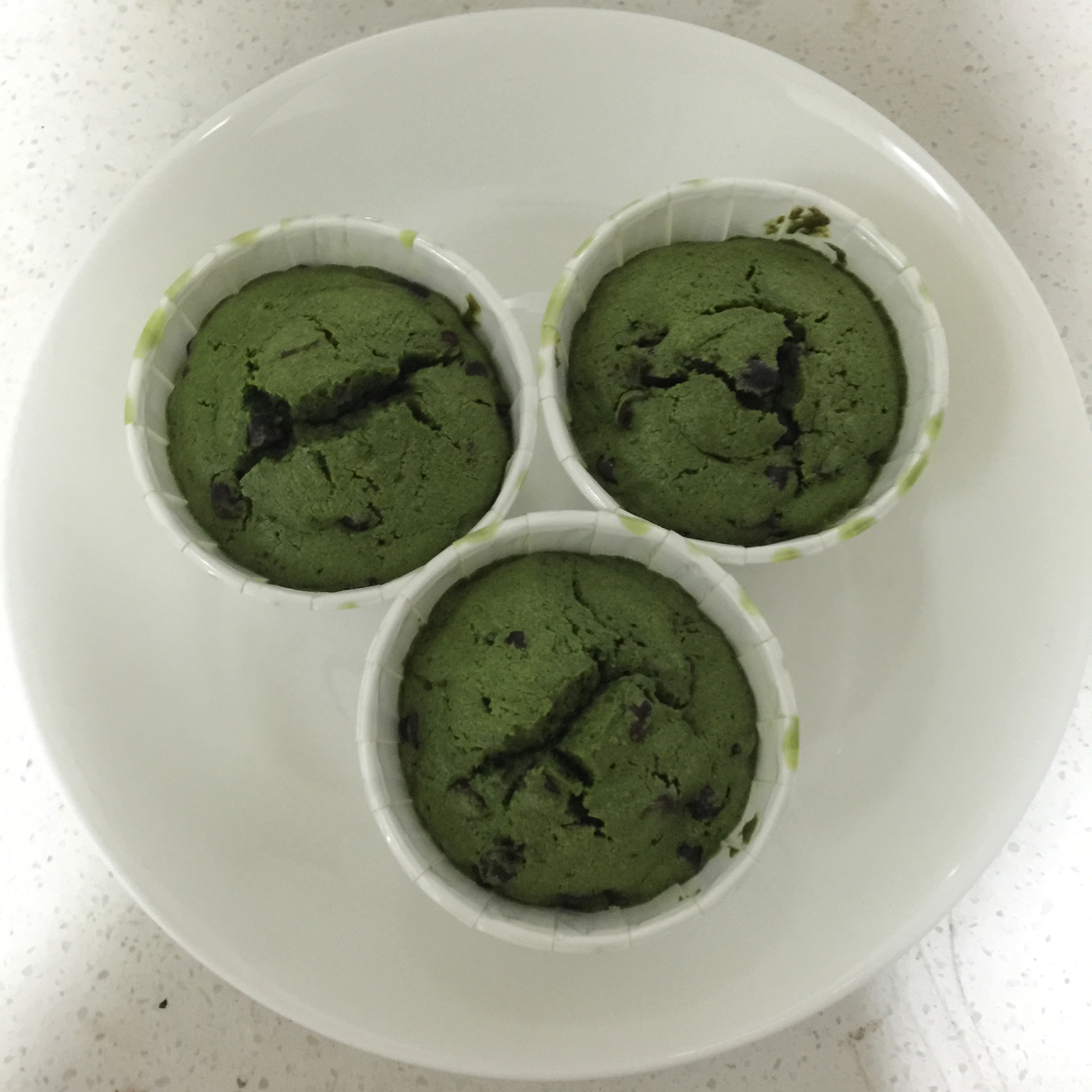 抹茶蜜豆杯子蛋糕
