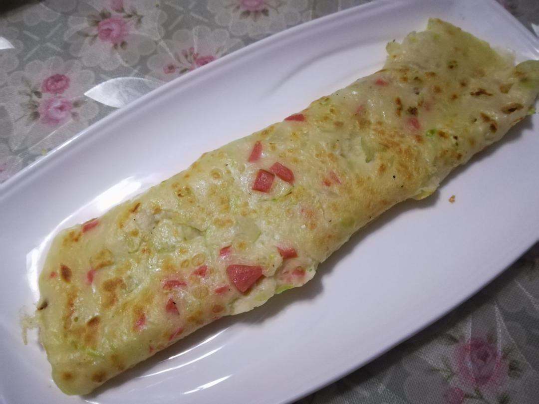 火腿鸡蛋卷饼