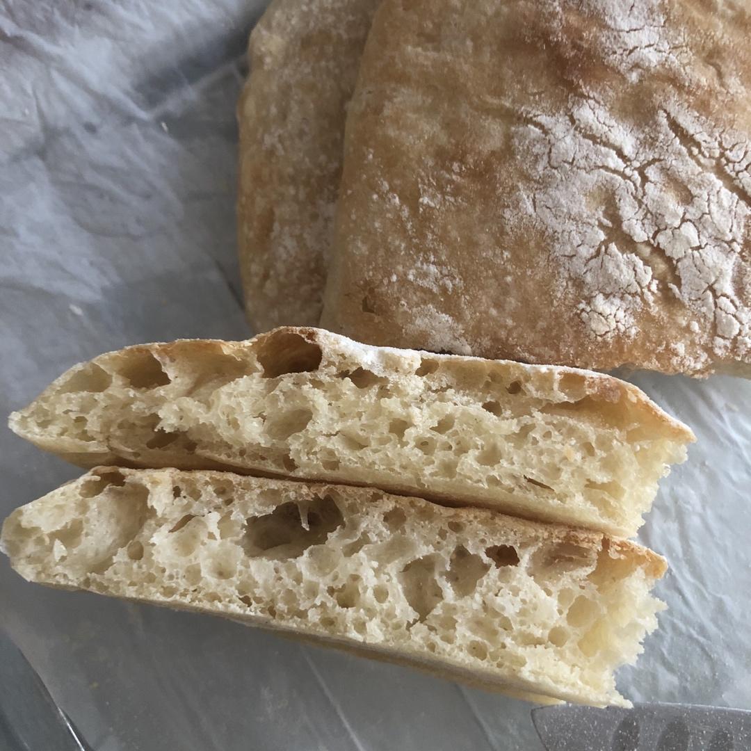 完全不用揉的面包，对，完全不用揉！ | Ciabatta