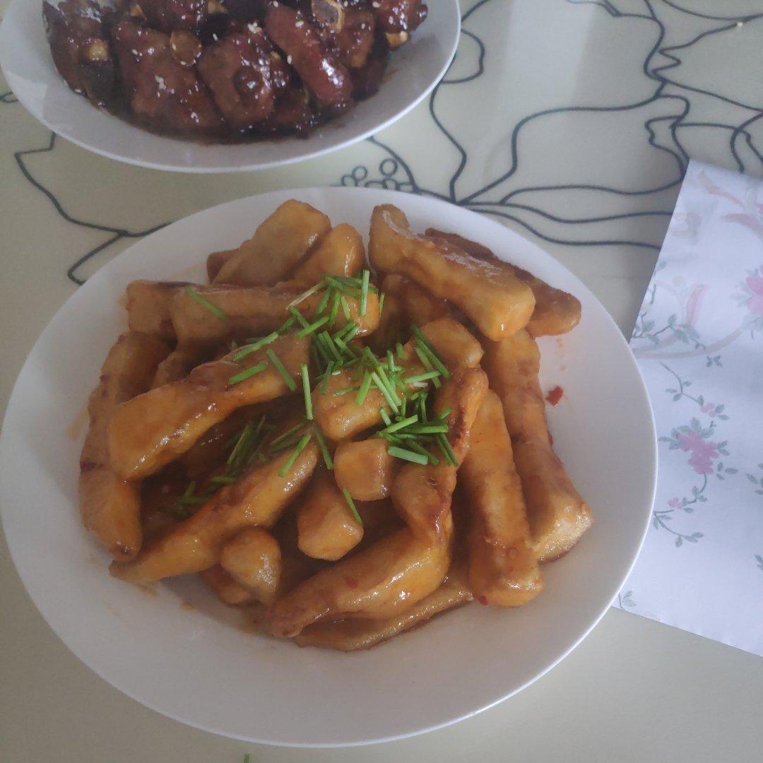 脆皮鱼香茄子 家常鱼香味儿就这么简单