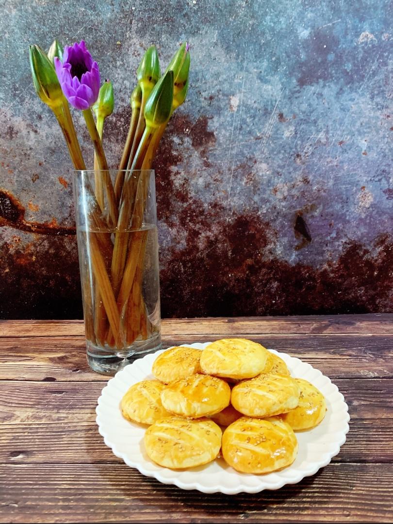 老婆饼奶黄椰蓉馅黄油椰子油微波炉快手