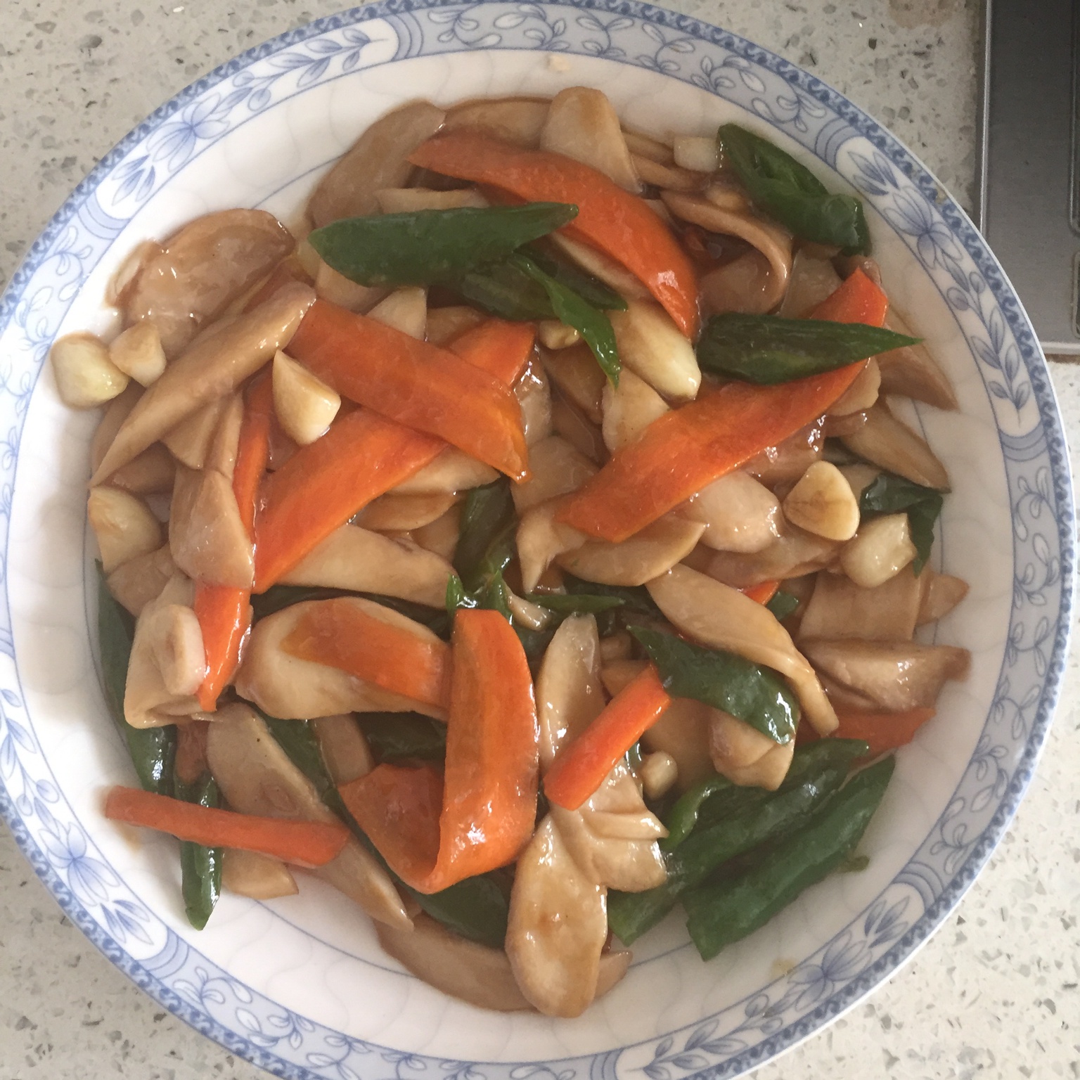 老丁的私房菜-美极杏鲍菇