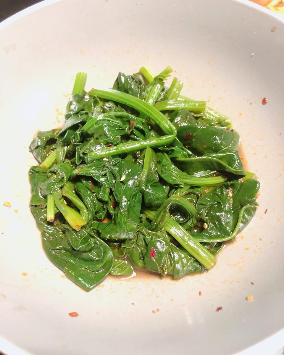 凉拌菠菜
