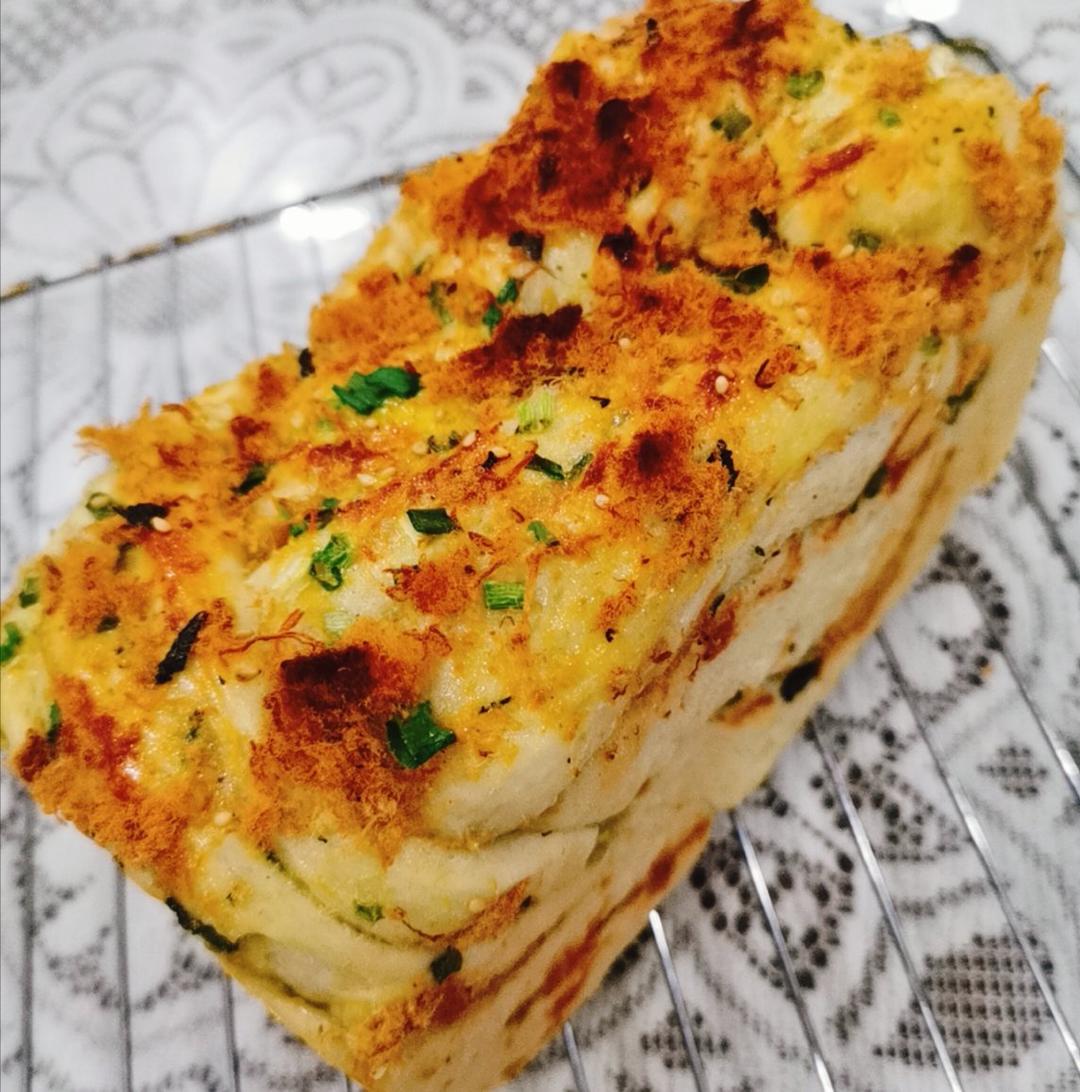 香葱肉松手撕吐司