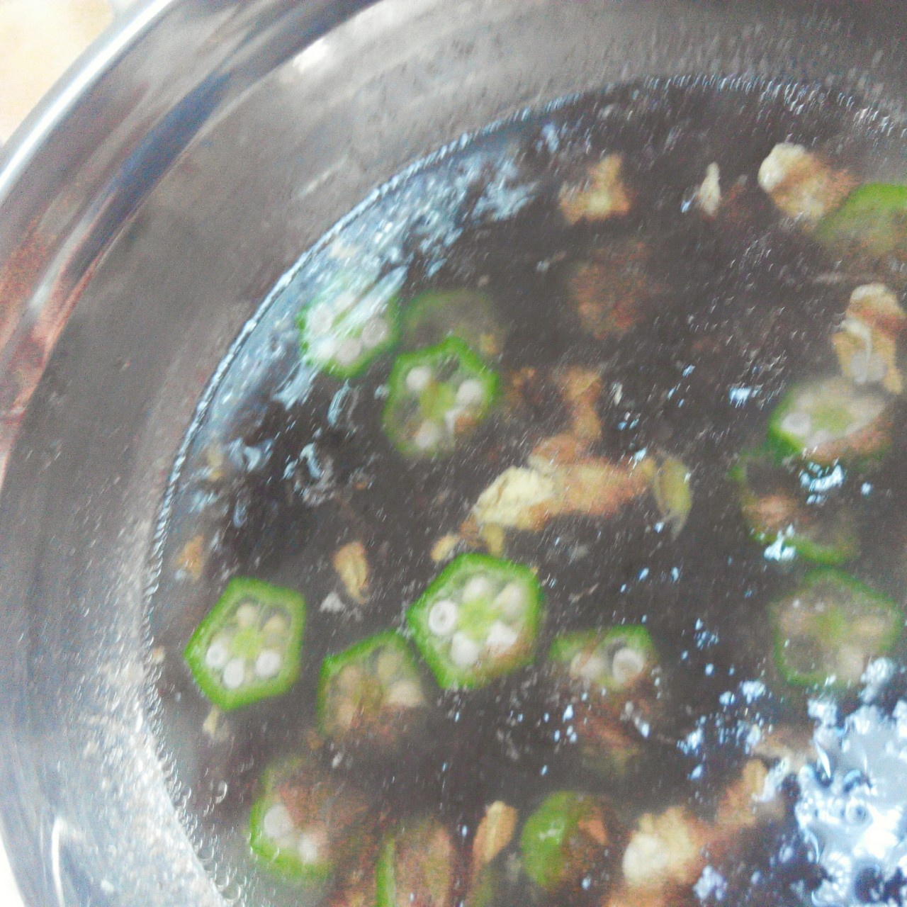 秋葵这样吃，营养不流失丨紫菜秋葵汤 · 圆满素食