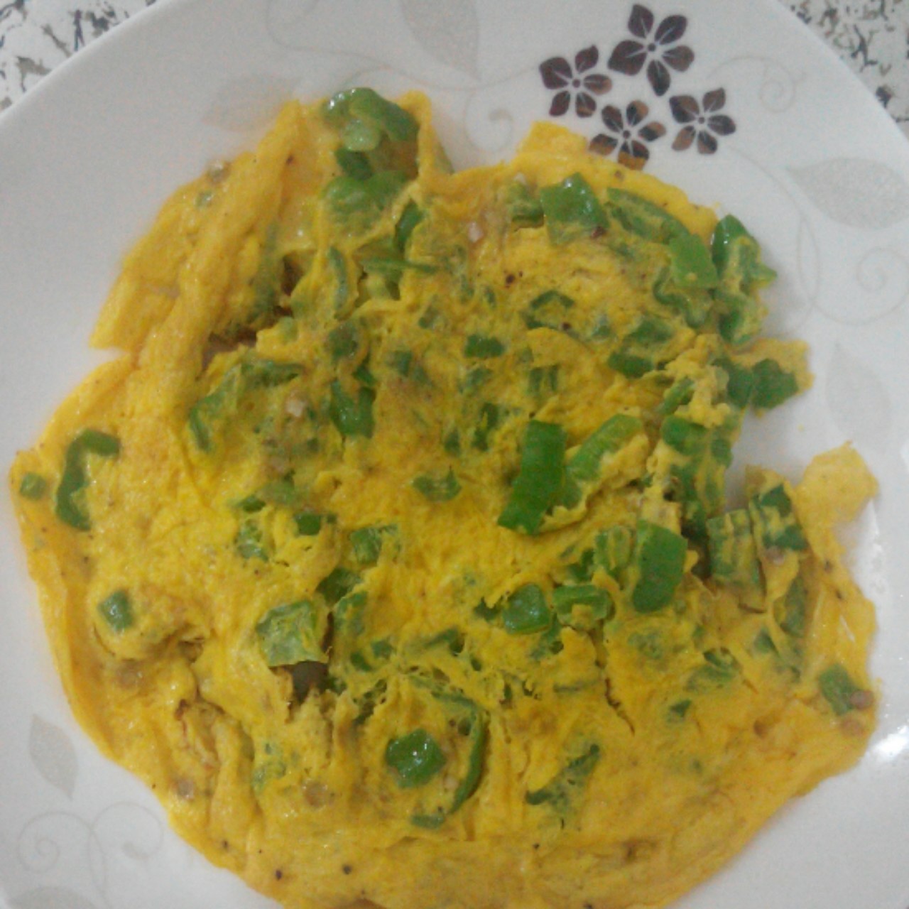 青椒鸡蛋小圆饼   快手菜