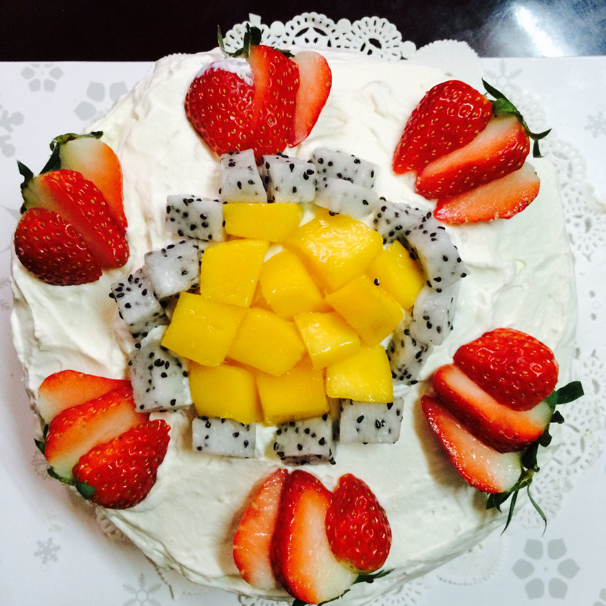 圣诞呆萌裸蛋糕