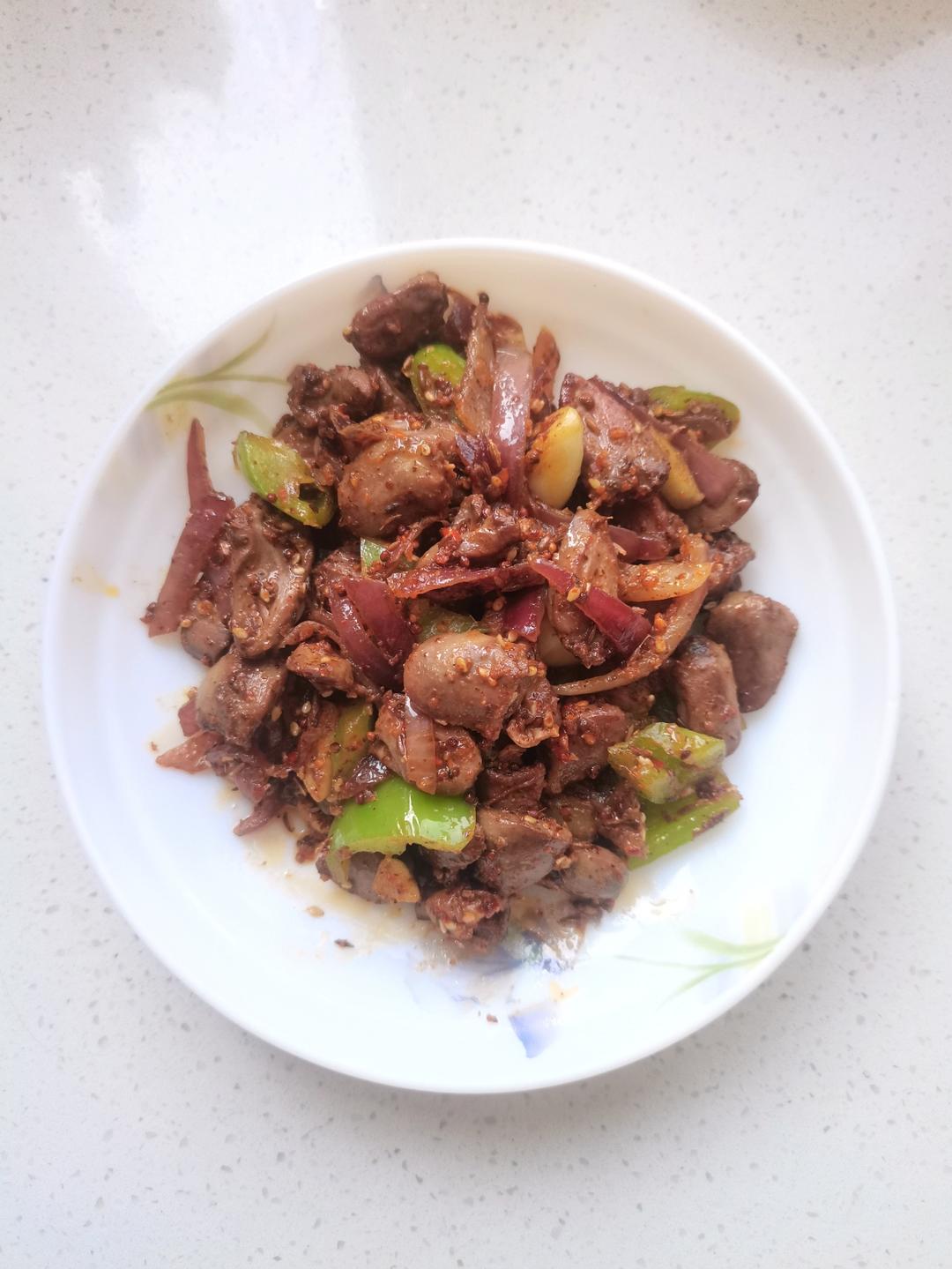 [原创] 比烧烤店还好吃的孜然鸡心