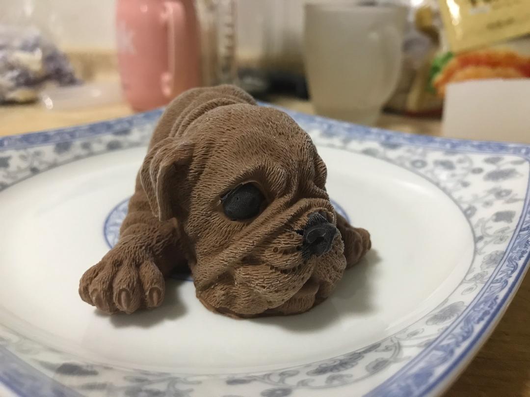 yangxiaowei6623做的抖音网红沙皮狗～巧克力慕斯蛋糕