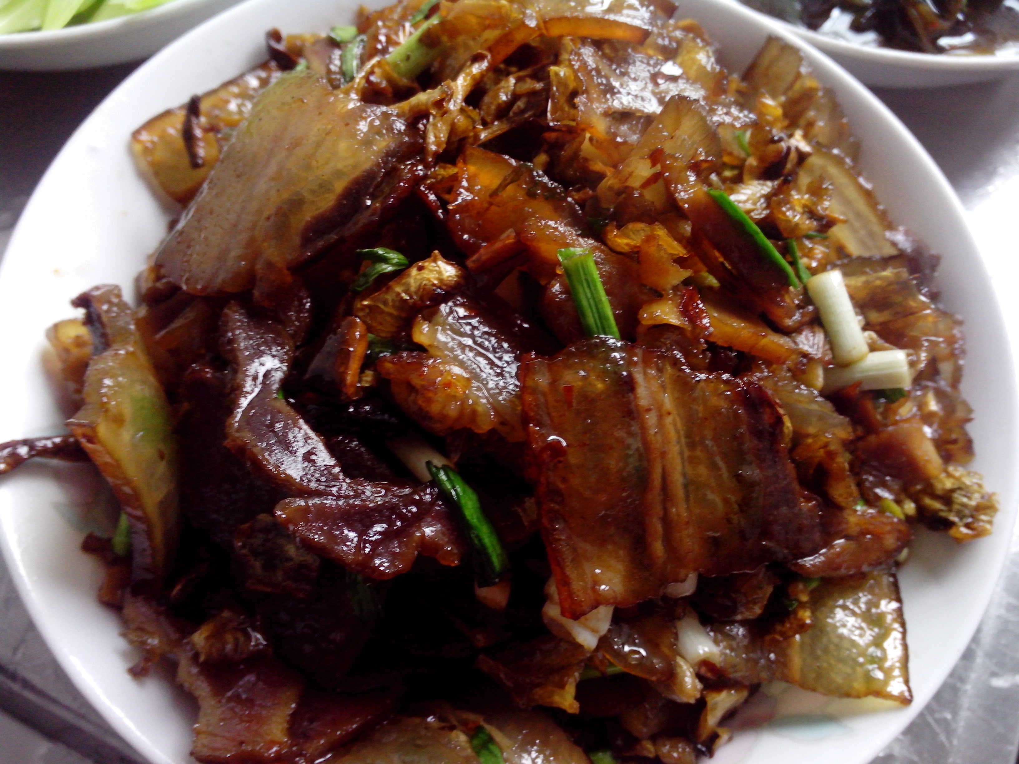 白辣椒炒腊肉