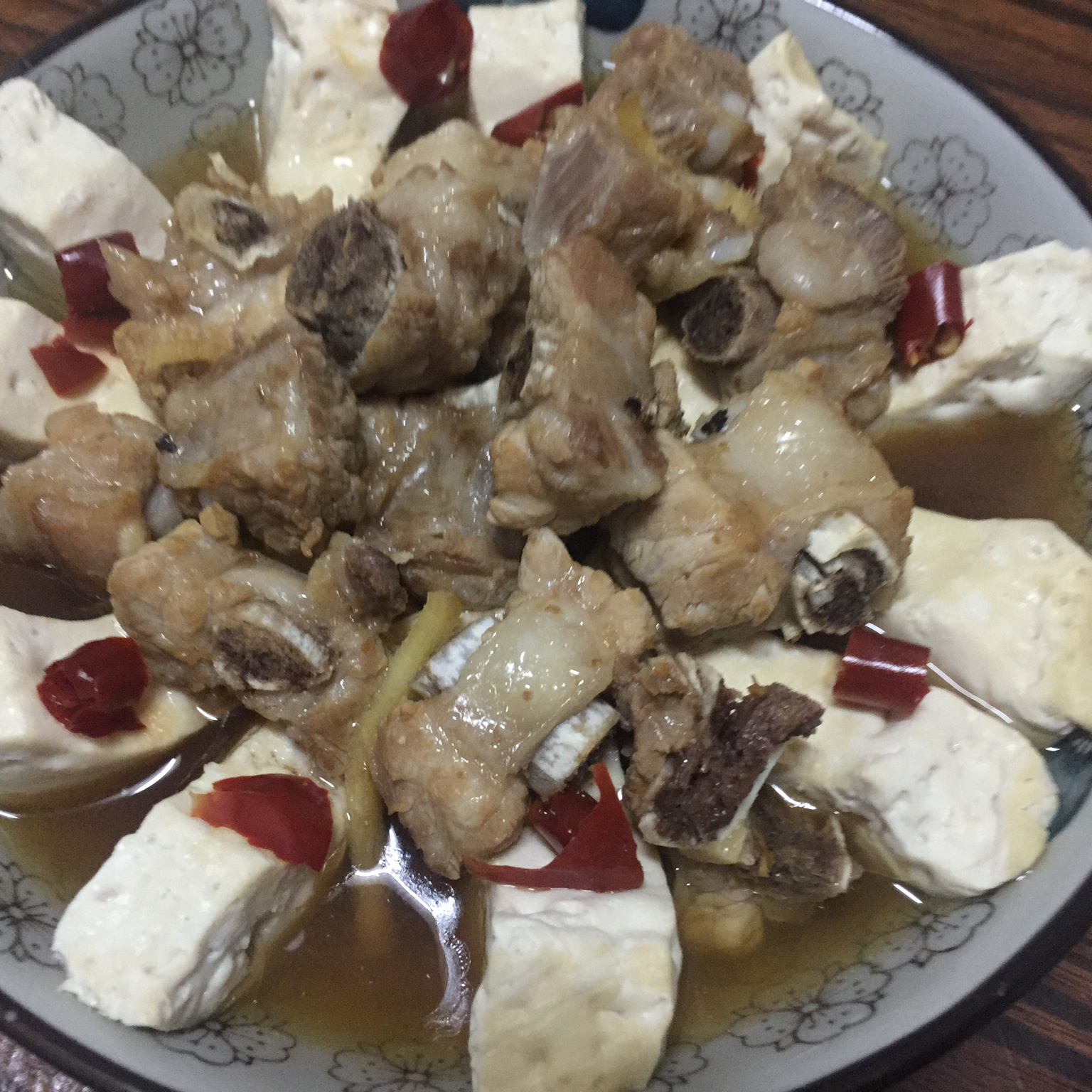 排骨蒸豆腐