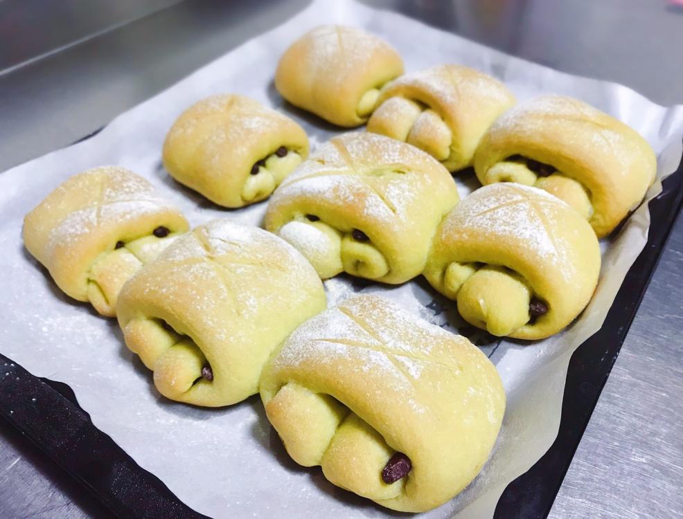 抹茶红豆牛奶卷（超好揉出手套膜的方子）