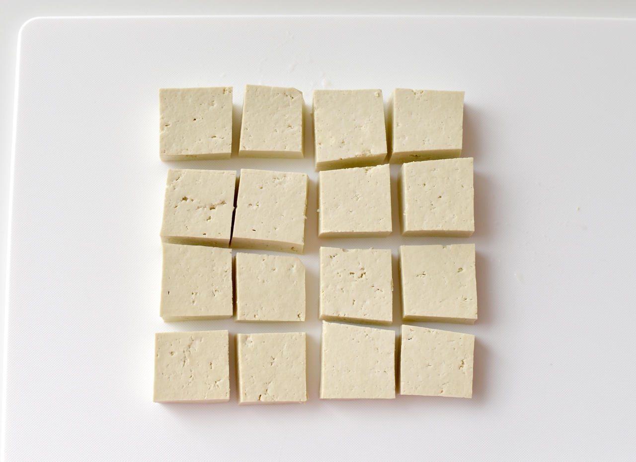 低卡高蛋白😋无油炸豆腐-空气炸锅的做法 步骤2