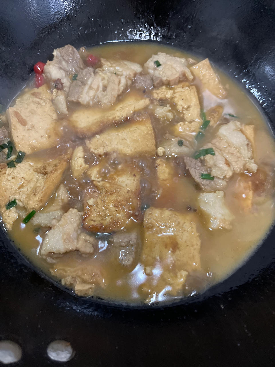大葱烧豆腐