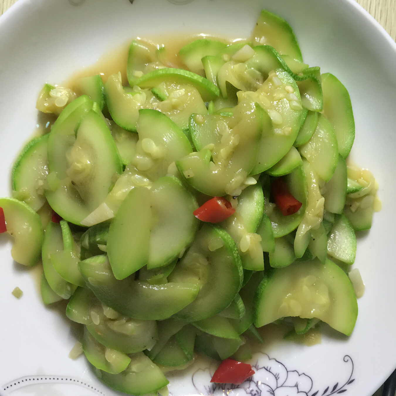 虾皮清炒西葫芦