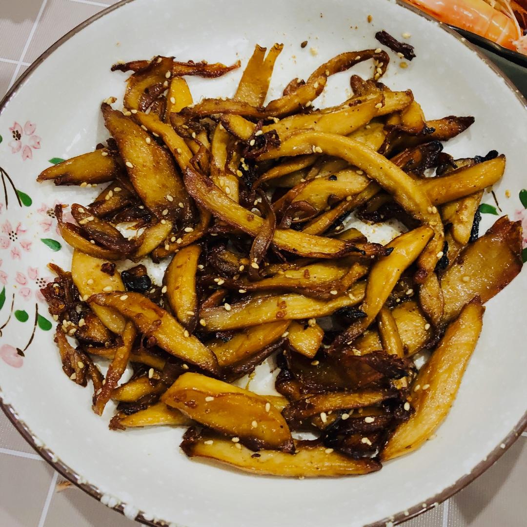 干煸手撕杏鲍菇