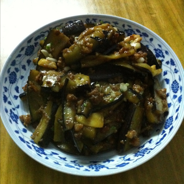 酱香肉末烧茄子