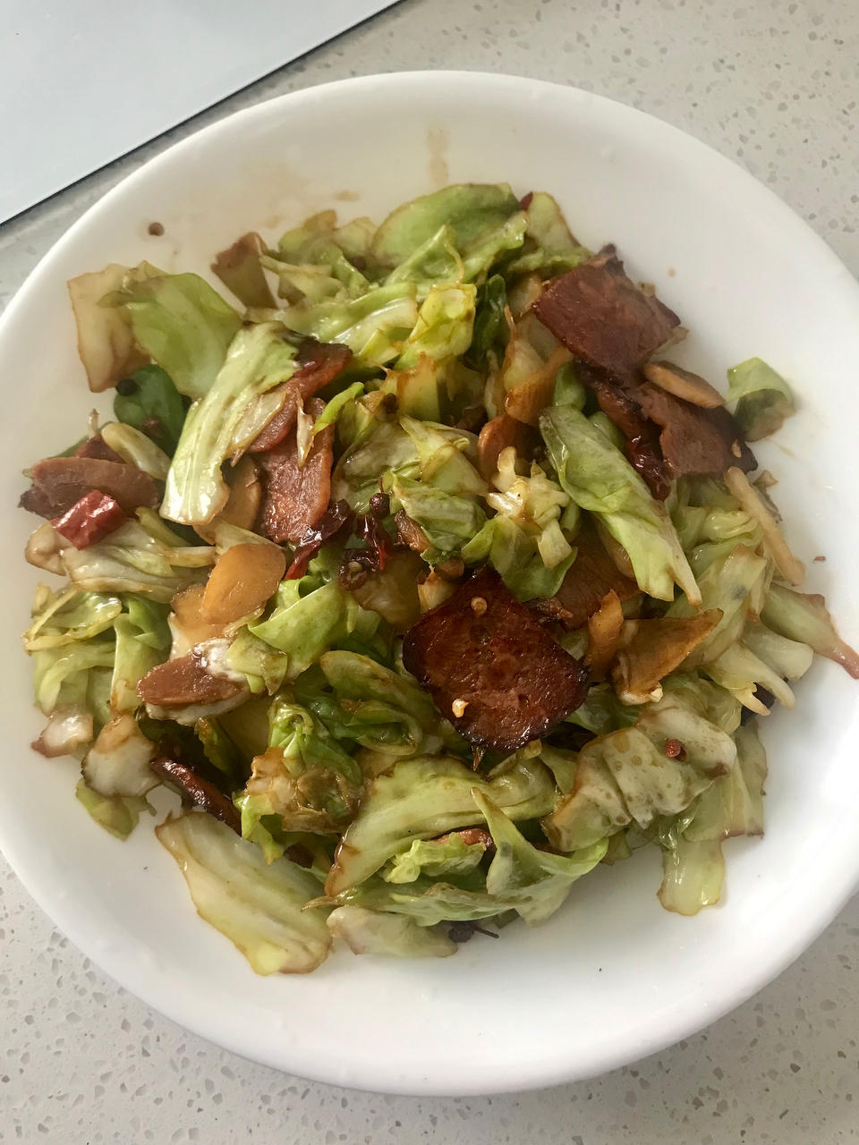 培根手撕包菜