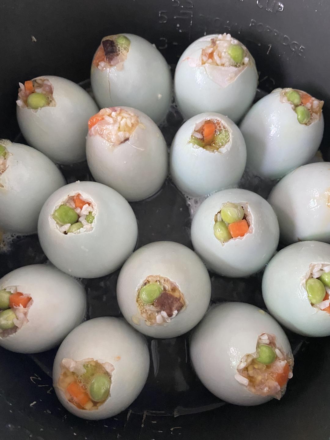 客家酿咸鸭蛋,咸蛋黄,神仙蛋,的做法 步骤10