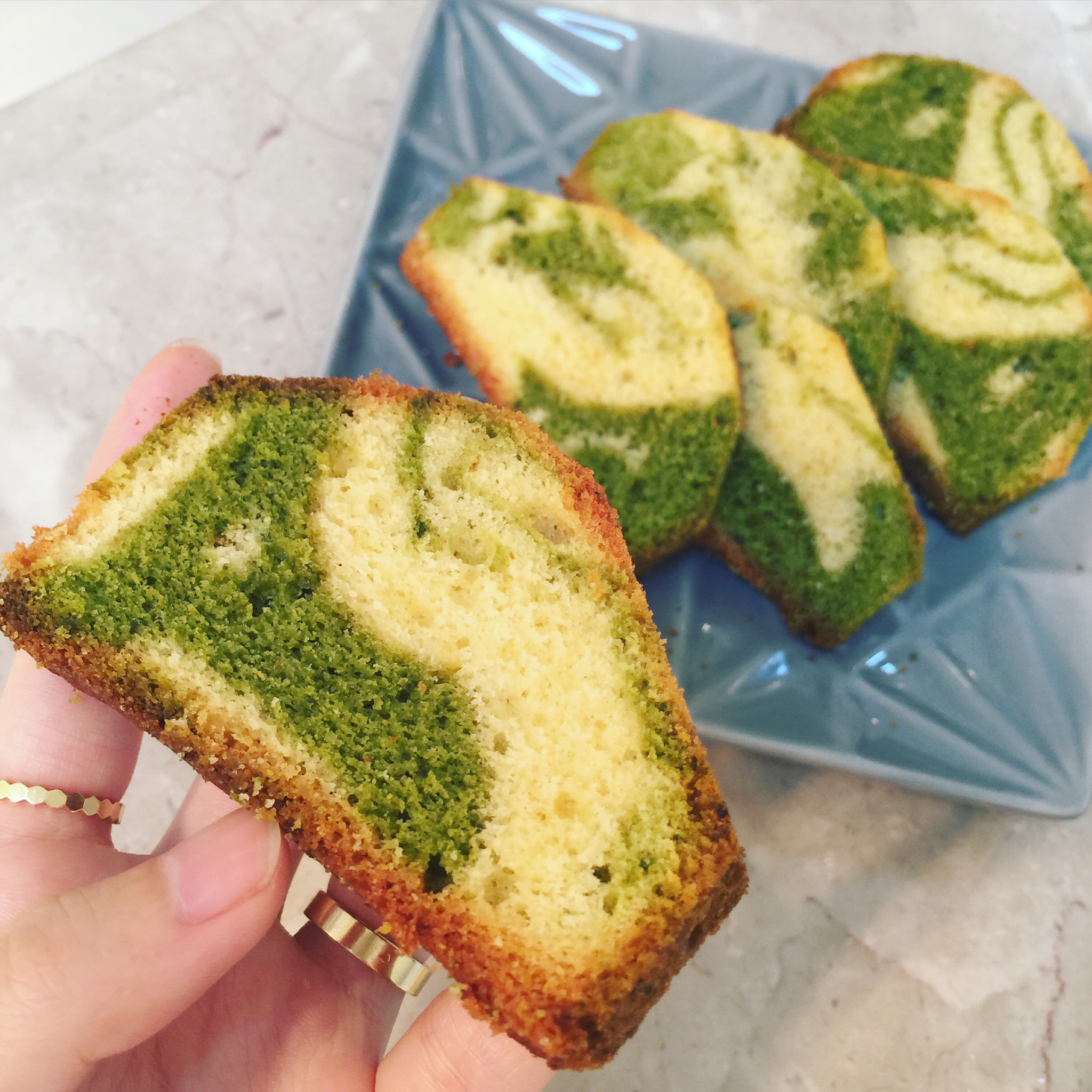 抹茶大理石磅蛋糕