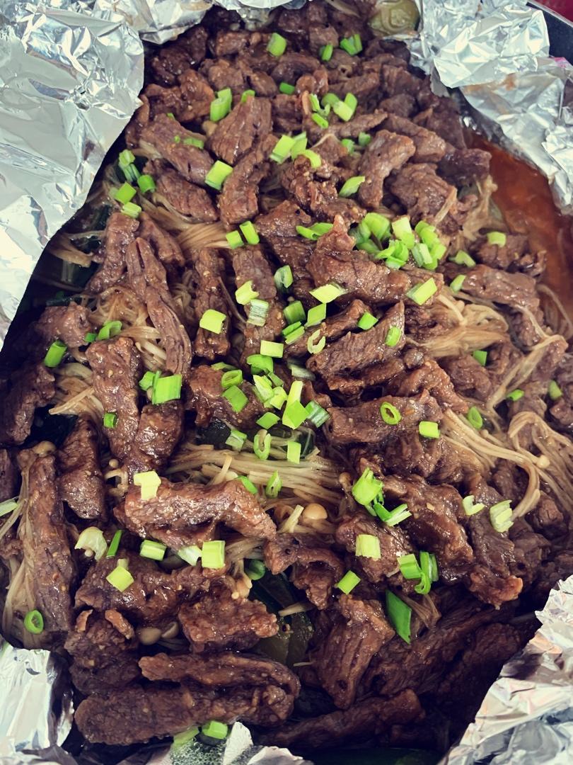 锡纸金针菇牛肉