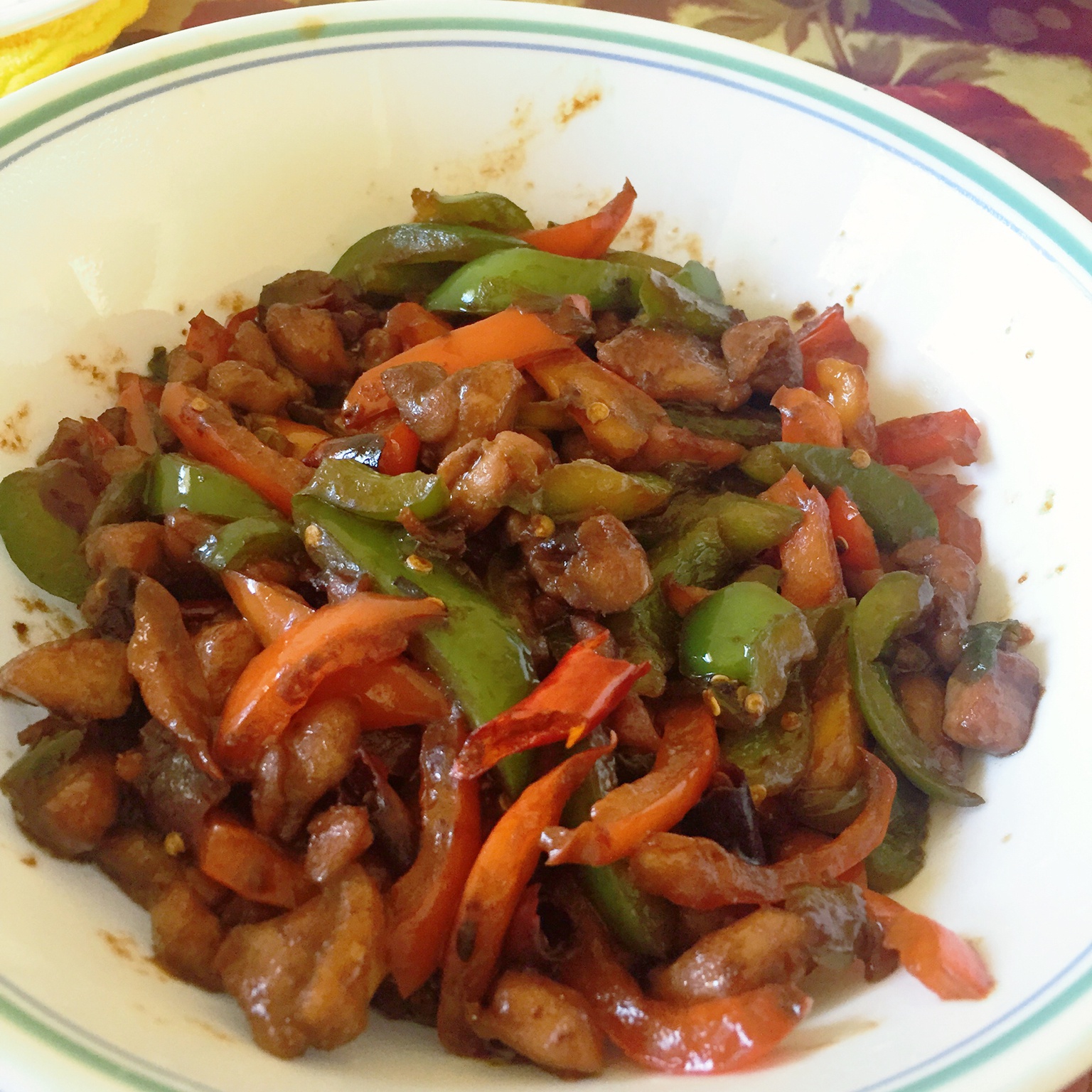青椒鸡肉胡萝卜