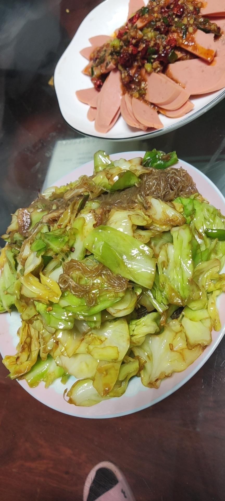 包菜粉丝（粉丝炒包菜）