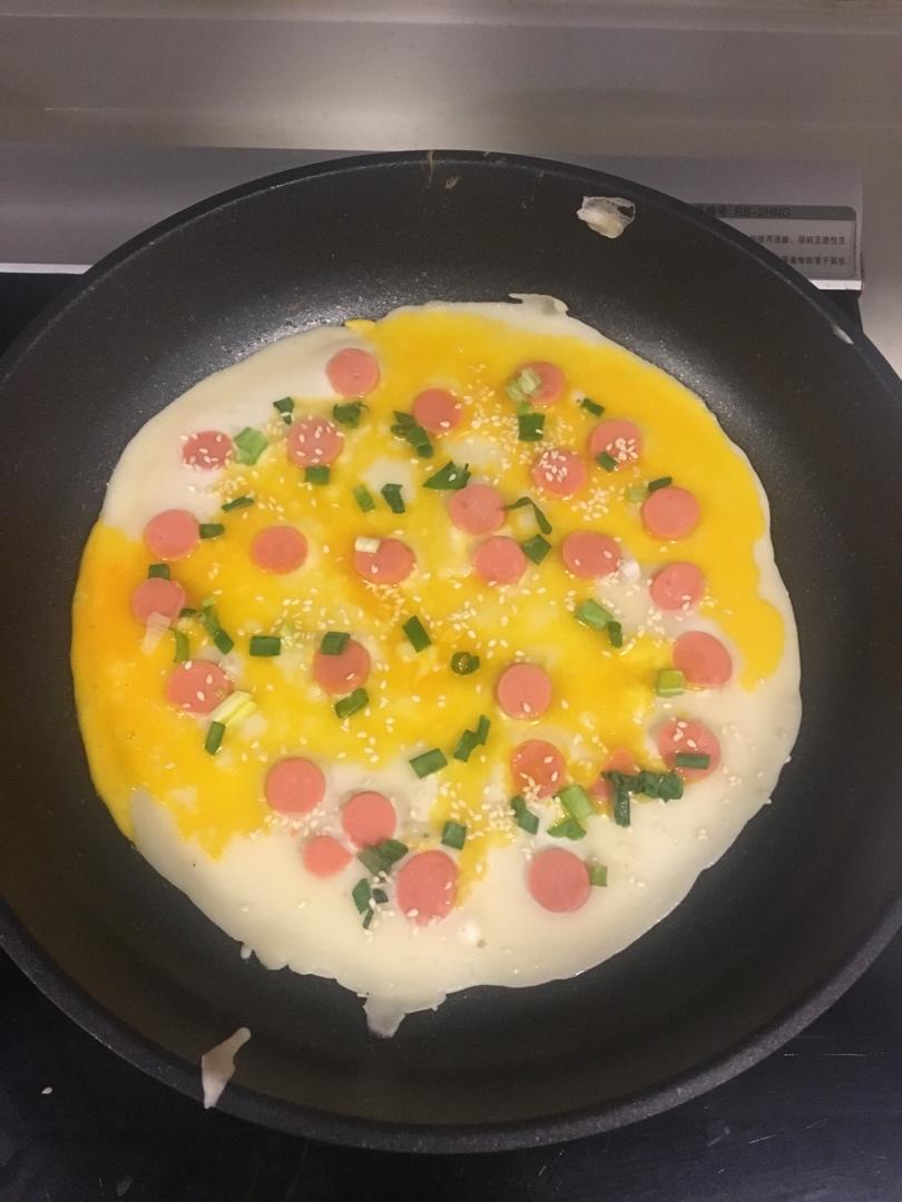 在家就能做的高颜值超好吃的(火腿鸡蛋饼）