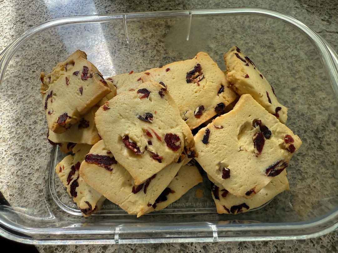 低糖少油版蔓越莓饼干