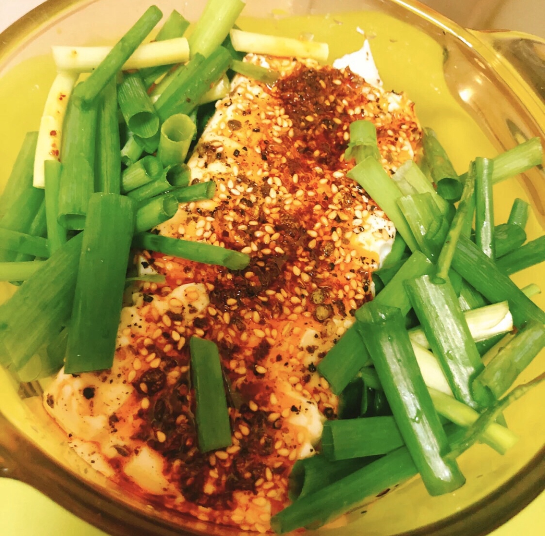 低热量高蛋白的超快手菜—小葱拌豆腐升级版