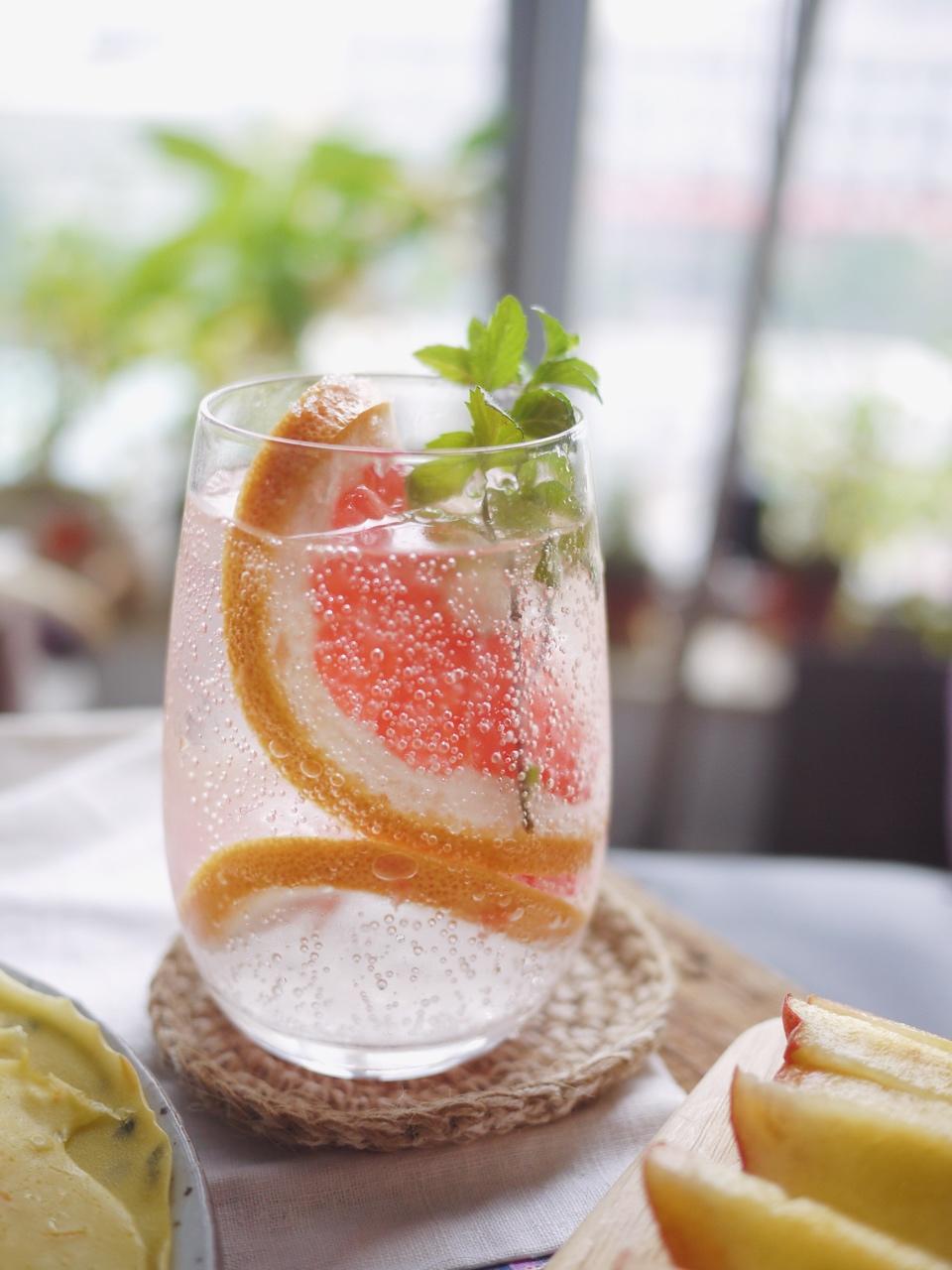 北山小悠子做的薄荷西柚气泡水