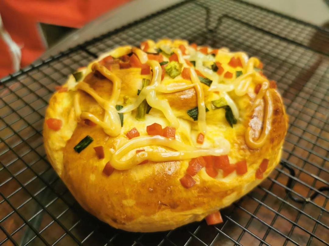 香葱火腿肉松面包