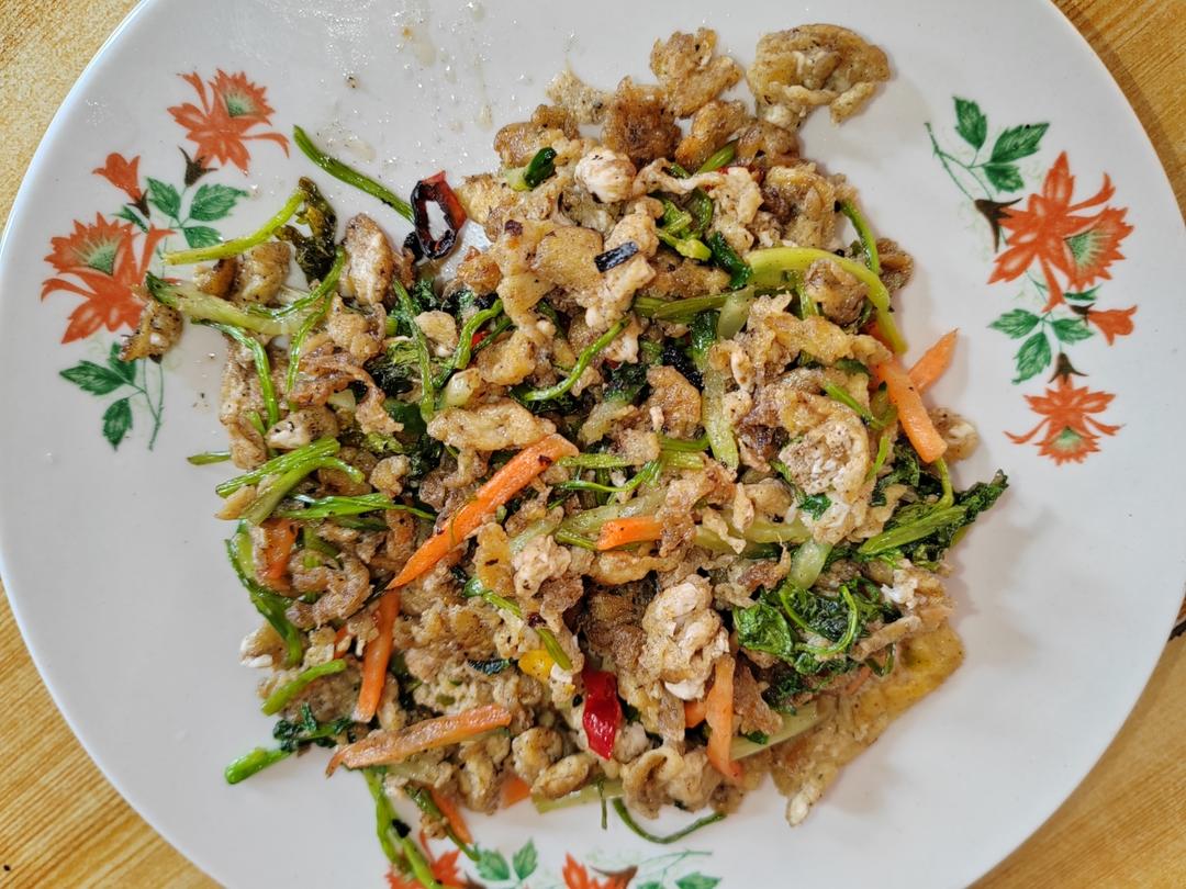 香菜炒鸡蛋