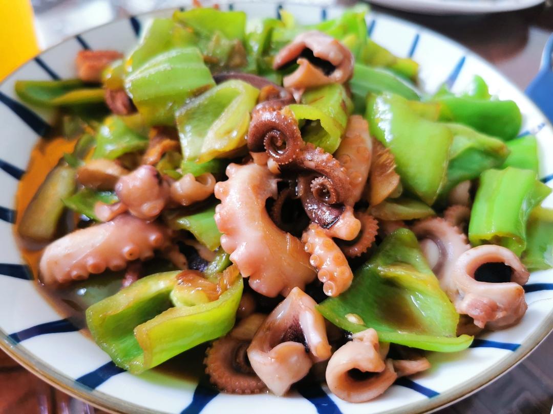 ㊙️家常菜‼️辣炒小章鱼🐙鲜美诱人