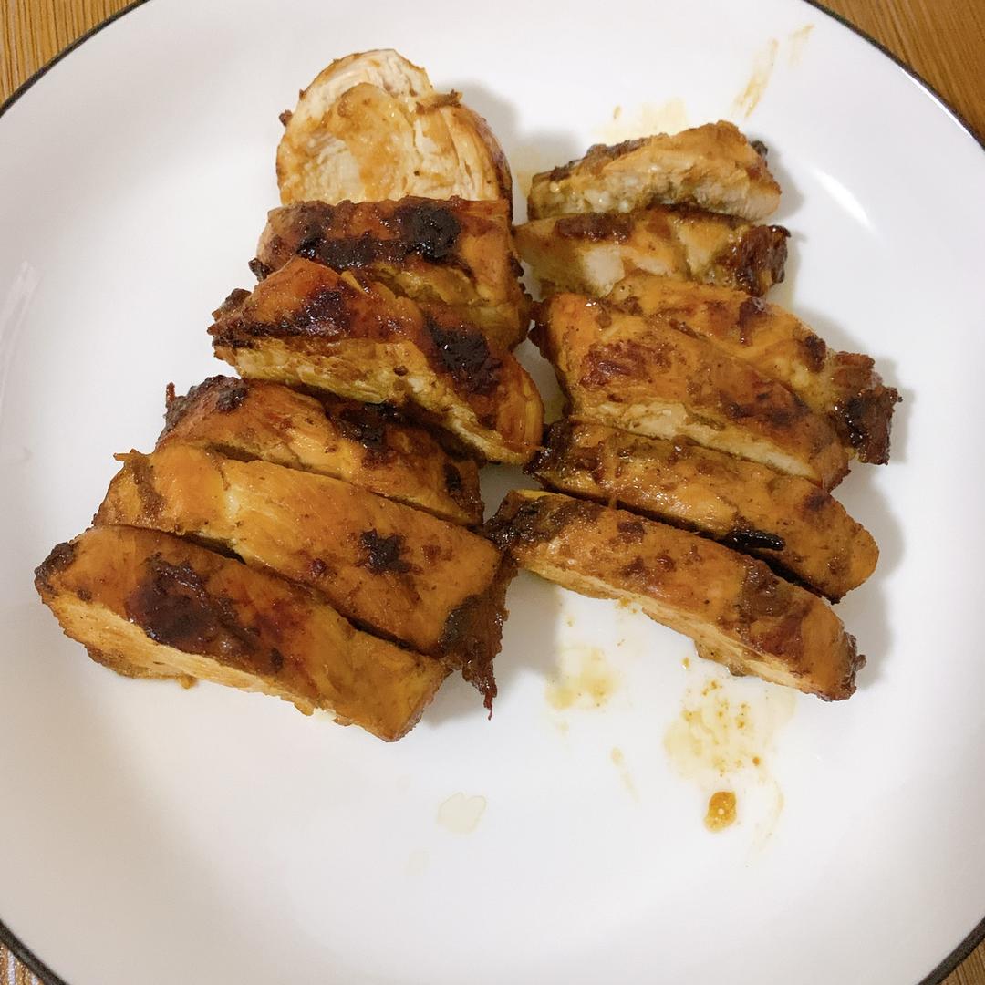 酷炫屌炸天好吃的煎鸡胸肉（香蒜蜂蜜煎鸡胸肉）