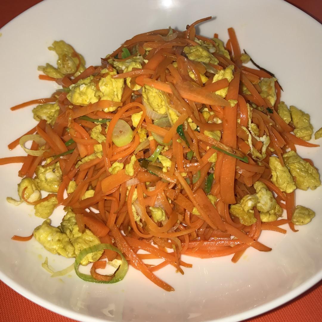 胡萝卜炒鸡蛋