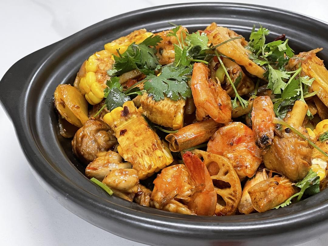 香辣干锅虾（下饭菜）