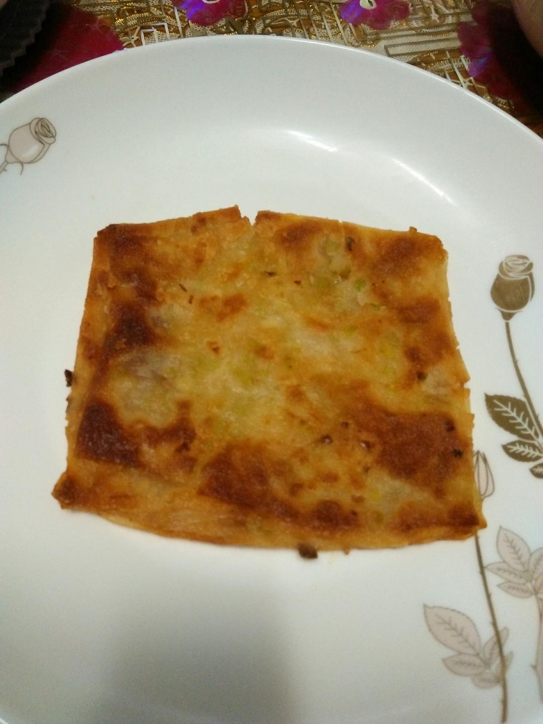 饺子皮葱油饼/手抓饼【饺子皮再利用