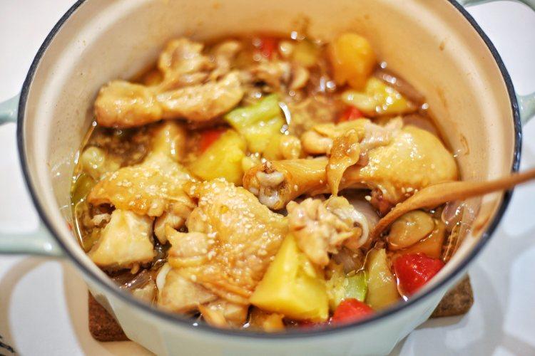 无水杂蔬鸡腿【3月北鼎珐琅铸铁锅食谱】的做法