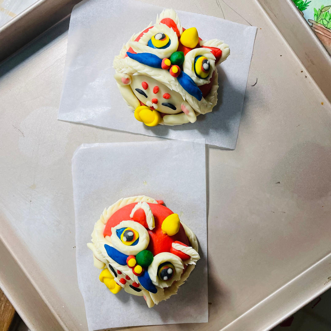 🧨潮·国粹｜萌·醒狮馒头