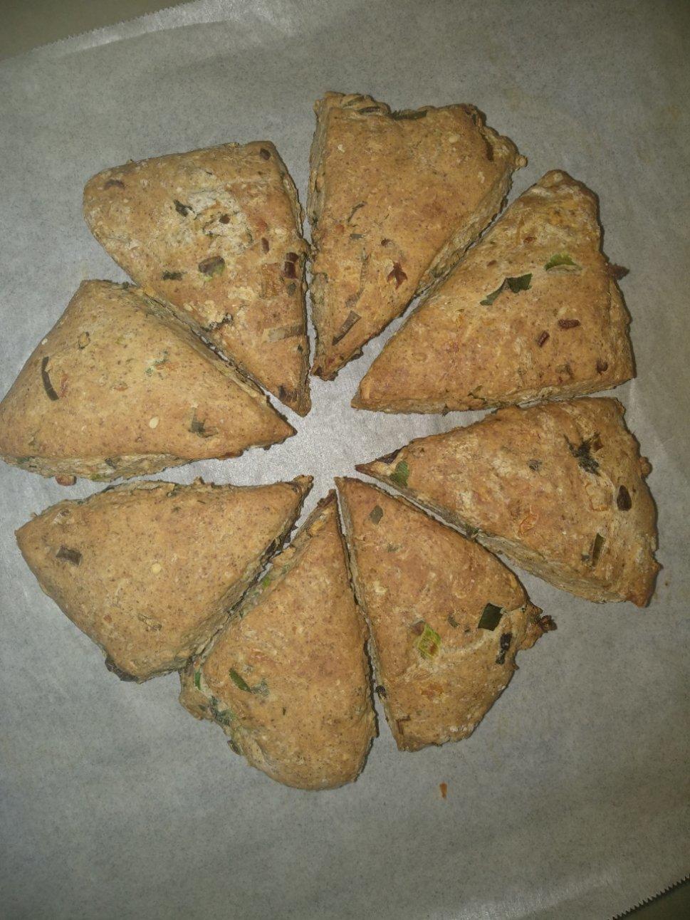 低脂香葱海苔肉松咸司康Y(≧∇≦)Y 无油无糖超快手