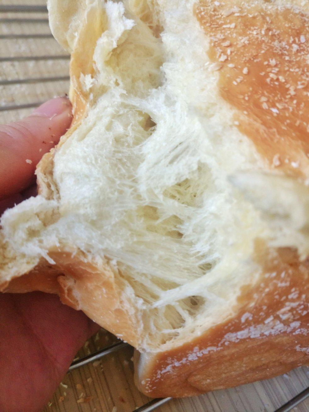 一次冷藏发酵吐司超级拉丝柔软(手揉出手套膜)