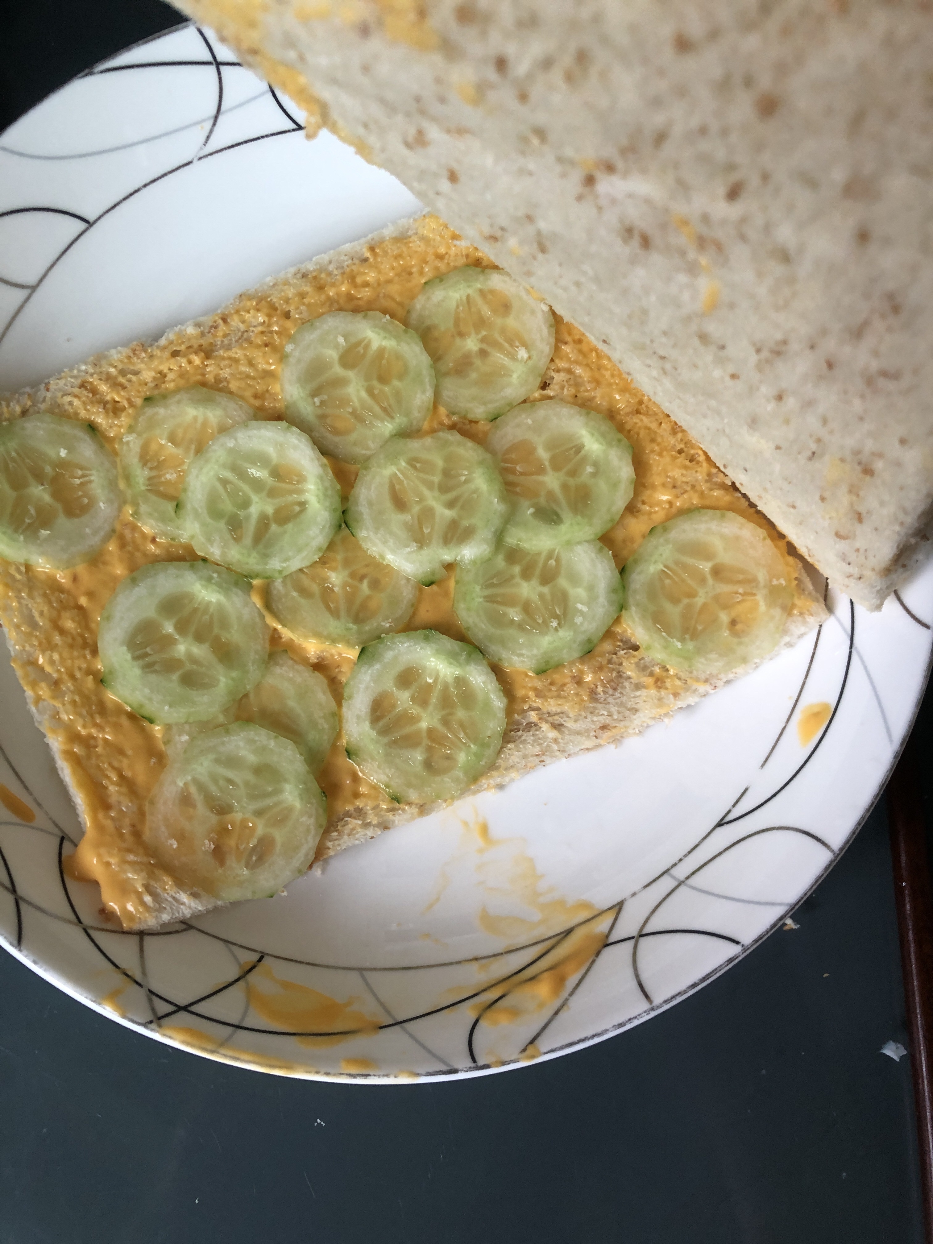 三分钟美味低脂早餐三明治的做法 步骤5
