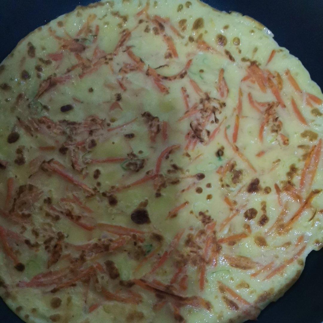 胡萝卜葱花鸡蛋饼