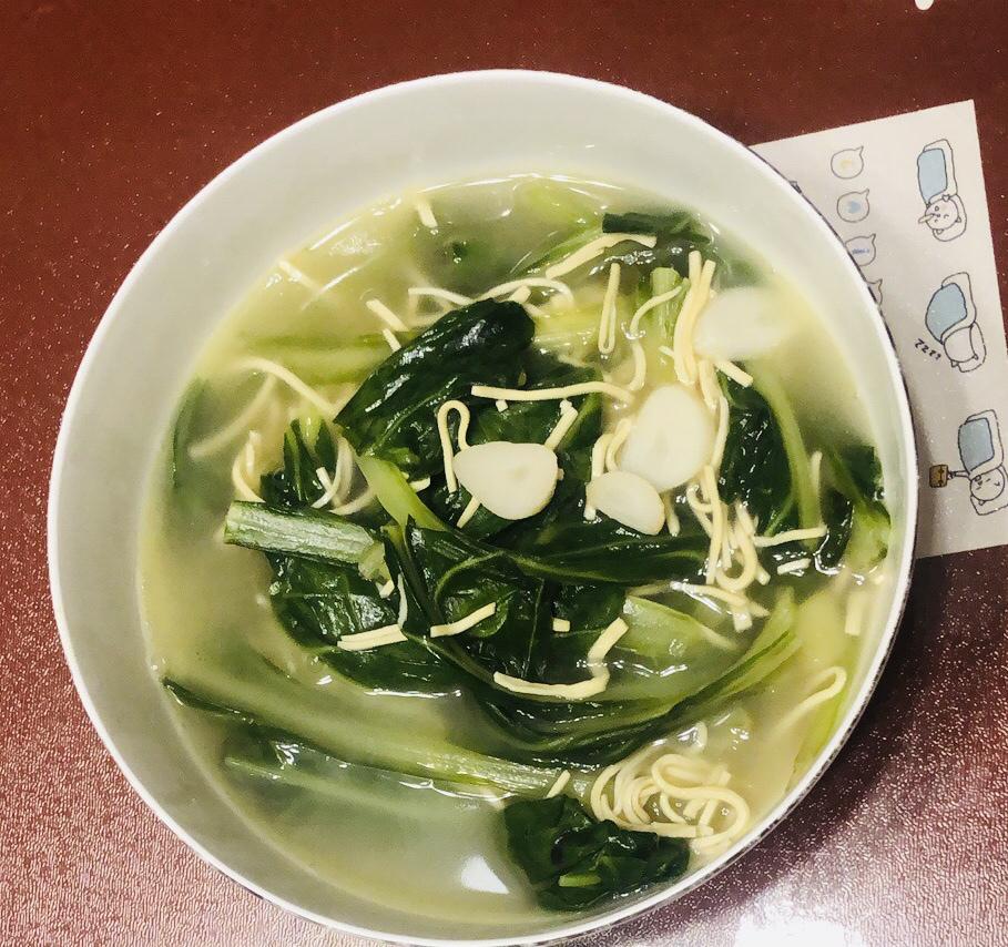 上汤青菜煮干丝的做法