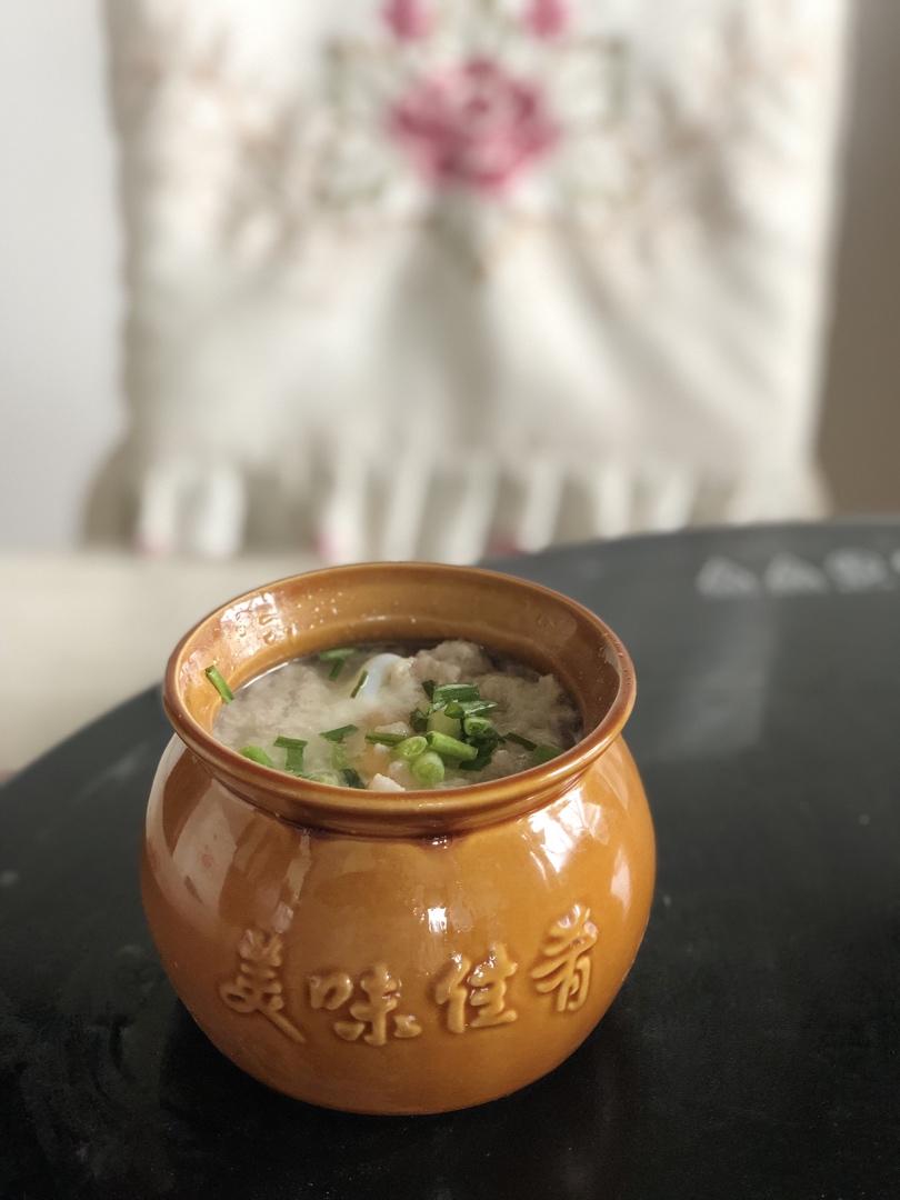 肉饼蒸蛋汤