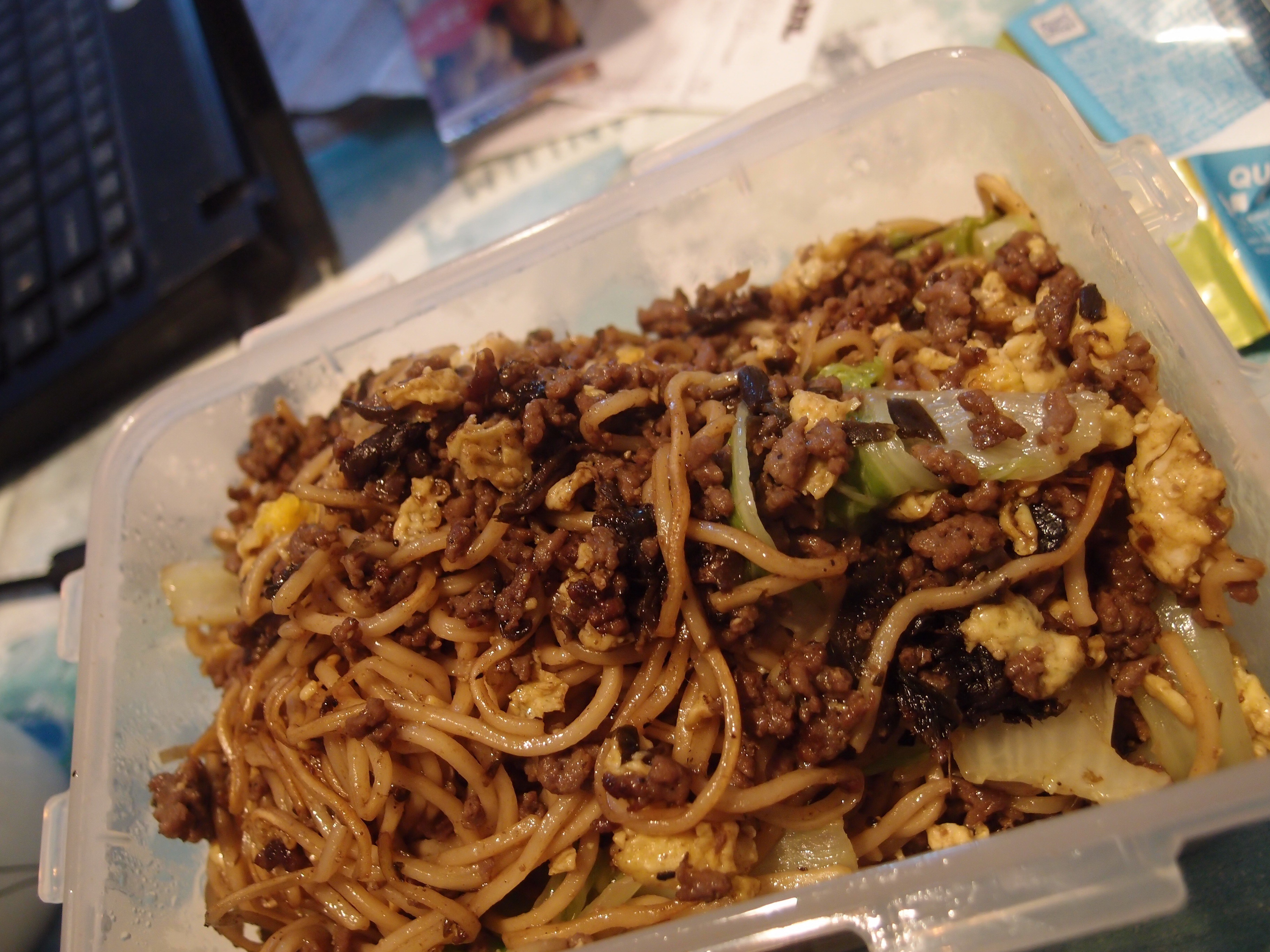 雪菜肉丝炒面