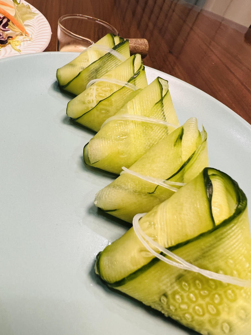 一口一个~黄瓜粽｜粽子形沙拉头盘丨土豆泥培根馅｜清爽低卡｜原创